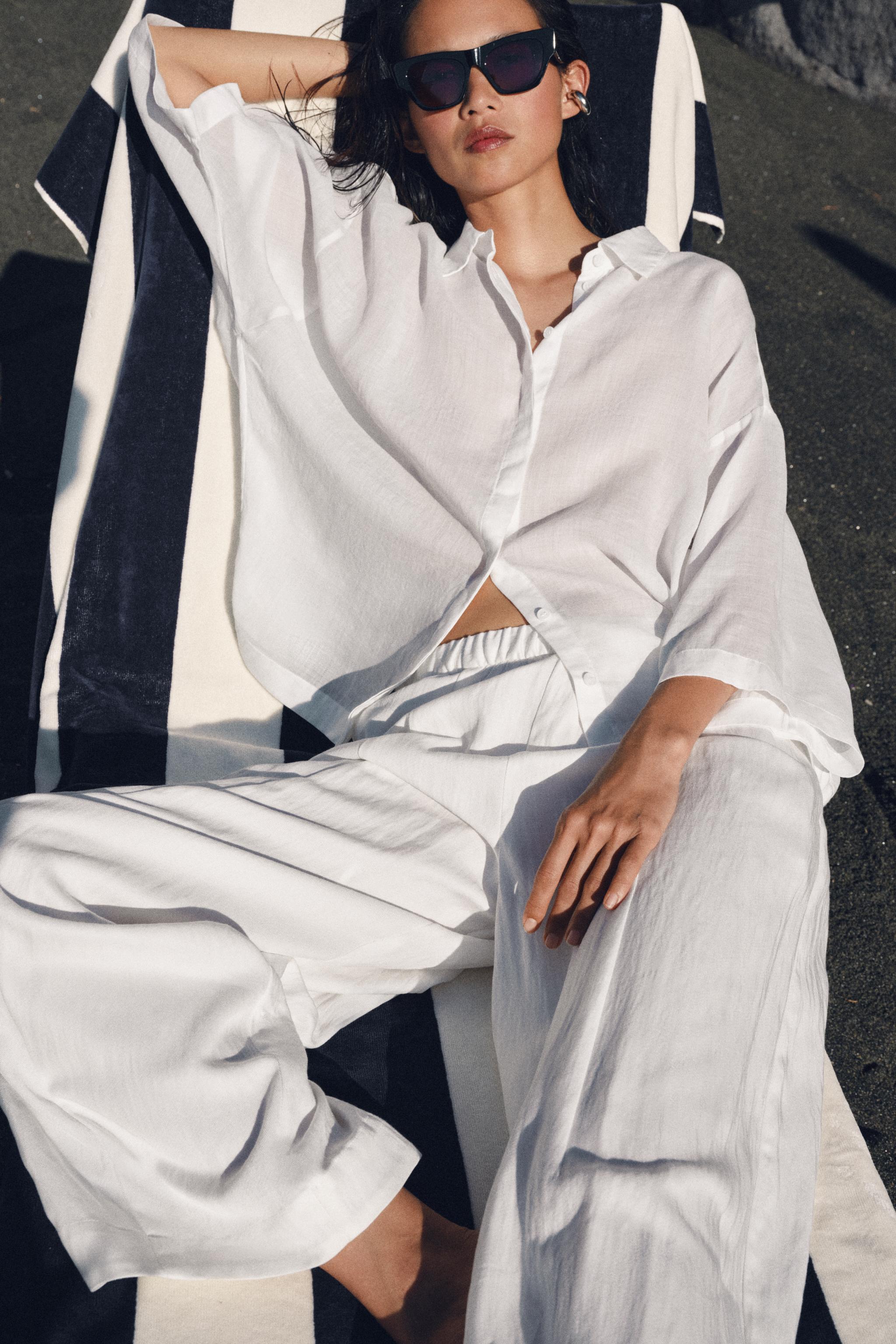 ZW COLLECTION FLOWY OVERSIZED SHIRT